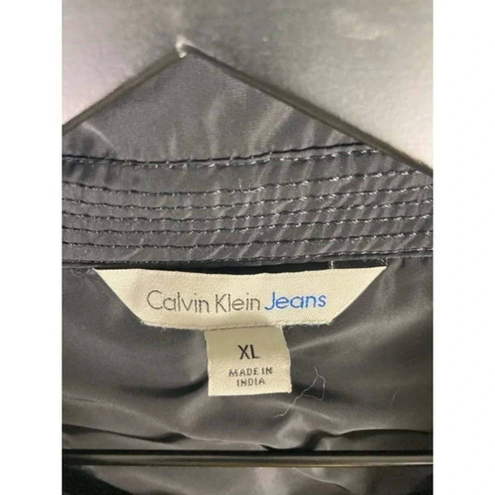 Gray Cotton Polo Shirt Calvin Klein Jeans Men XL Casual Streetwear Classic Fit‎